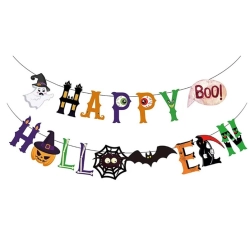 Baner girlanda dekoracja Halloween straszne dynie